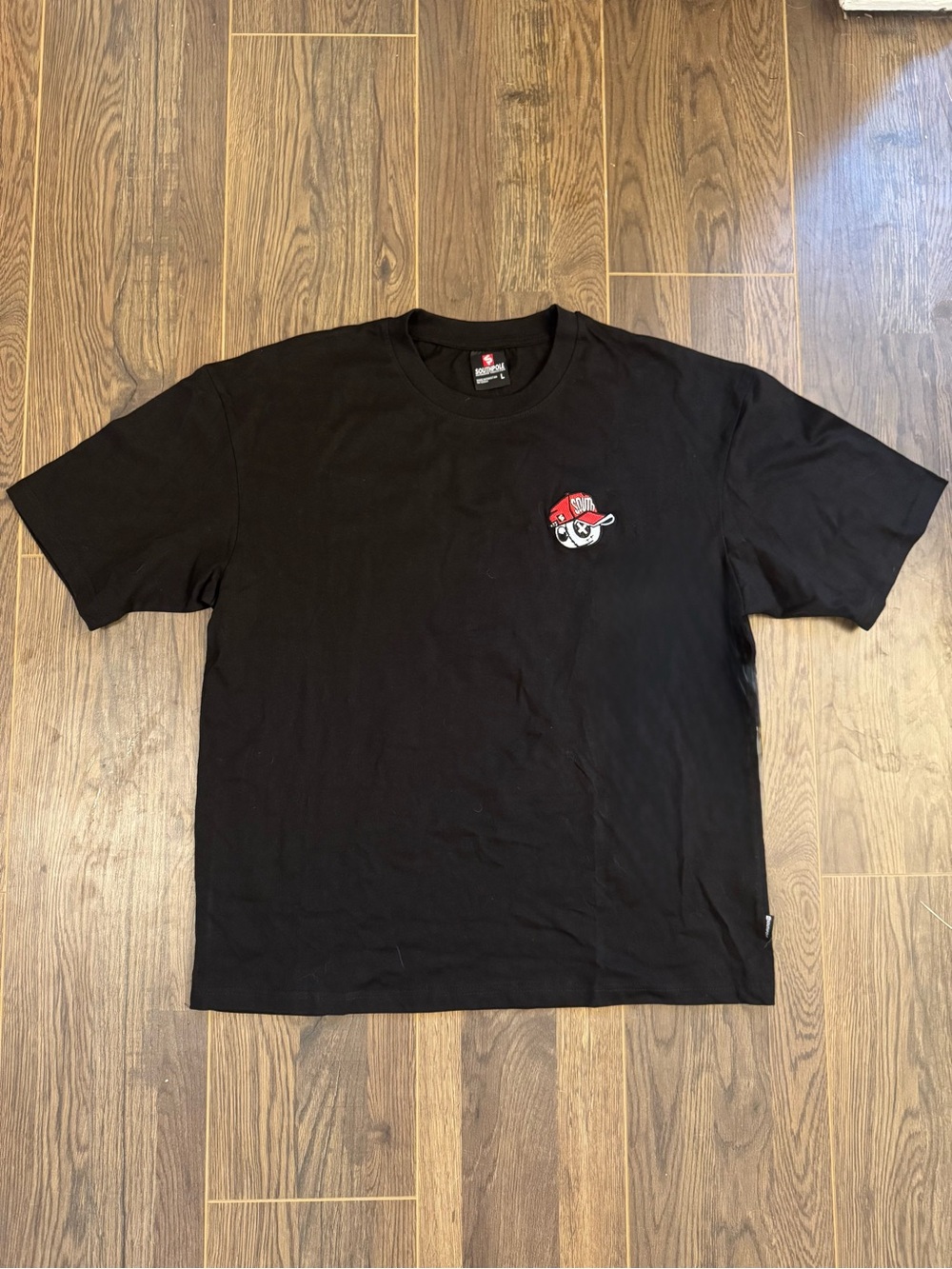 Southpole Heavy Weight Drop Shoulder King Of The Street Black T-Shirt